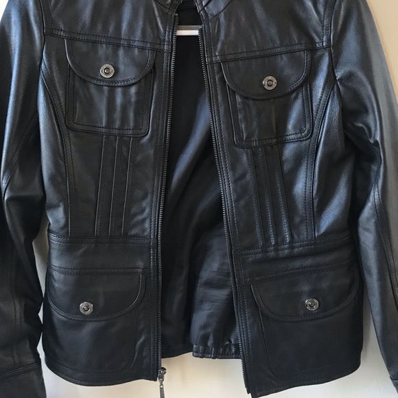 Kenneth Cole Reaction Leather Moto Jacket - Picture 2 of 8